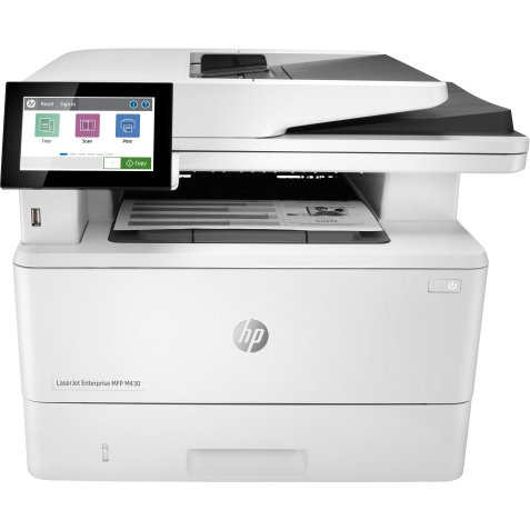 HP LaserJet Enterprise MFP M430f, Zwart-wit, Printer voor Bedrijf, Printen, kopiëren, scannen, faxen, Automatische documentinvoer voor 50 vellen; Dubbelzijdig printen; Dubbelzijdig scannen; Printen via USB-poort aan de voorzijde; Compact formaat; Energiez