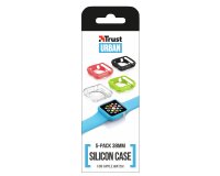 Trust 20980 accessorio indossabile intelligente Custodia Nero, Blu, Lime, Rosa, Trasparente Silicone