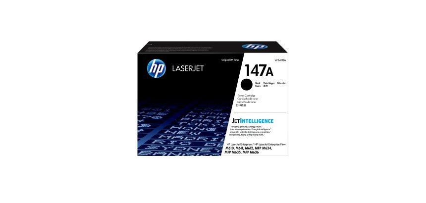 HP LaserJet Cartouche de toner noir 147A authentique
