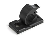 StarTech.com 100 Clips de Gestión de Cableado Adhesivos - Negro - Organizador de Cableado para Escritorios/Oficinas - Mordaza de Nylon Autoadhesiva con Clasificación contra Fuego UL/94V-2