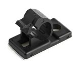 StarTech.com 100 Pinces Attache Câbles Adhésives Noir, Organiseur Câbles Réseau/Ethernet/Bureau/Ordinateur, Range Câbles Bureau Autocollant, Pince Nylon Autocollante Ignifugée UL/94V-2