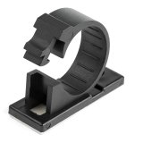 StarTech.com 100 Zelfklevende Kabelmanagement Clips, 17mm, Zwart, Netwerk/Ethernet/Bureau/Computer Kabelbeheer, Klevende Kabelhouders, Zelfklevende Klem, Nylon, UL/94V-2 Brandklasse