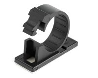 Startech.com 100 adhesive cable management clips black, network/ethernet/office desk/computer cord organizer, sticky cable/wire holders, nyl