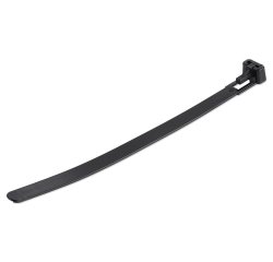 StarTech.com Bridas reutilizables de 15cm para cables - 7 mm de ancho, 35 mm de diámetro, soportan 22 kg de tensión, de nylon, para interior/ext., 94V-2/UL, paquete de 100 - negras