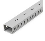 StarTech.com Chemin de Câbles PVC avec Couvercle - 38mm W x 25mm H - Longueur 2m - Slots Parallels 8mm, Goulotte Cache Câble Murale Câble Réseau PVC, max. 20 câbles, Homologué UL