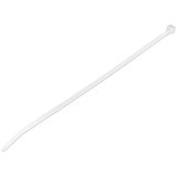 StarTech.com 25 cm Kabelbinder - 4 mm breit, 68 mm Bündeldurchmesser, 22 kg Zugfestigkeit, selbstsichernde Nylon-Kabelbinder mit gebogener Spitze, 94V-2/UL geprüft, weiß, 100 Stück