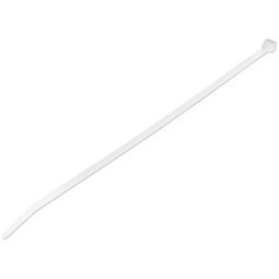 StarTech.com 100 Pack 10" Cable Ties - White Extra Large Nylon/Plastic Zip Tie - Adjustable Electrical/Network Cable Wraps/-40 to +85C Temp/94V-2 Fire & UL Rated TAA