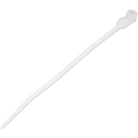 StarTech.com Bridas sujetacables de 10cm con perforación de montaje - 2 mm de ancho, para grupo de cables de 22 mm, soportan 8 kg de tensión, de Nylon 66, UL, paquete de 100