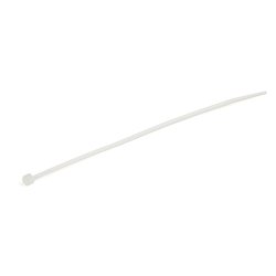 StarTech.com 15 cm Witte Kabelbinders 3 mm Breed, 39 mm Bundeldiameter, 18 kgTreksterkte Zelfsluitende Snelbinders uit Nylon met Gebogen Punt, 94V-2/UL Listed, 100 stuks