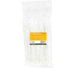 StarTech.com Colliers de Serrage 20 cm Blancs - Largeur 4 mm - Diam. faisceau 55 mm - Résistance traction 22 kg - Fermeture glissière autobloquante nylon avec pointe incurvée - 94V-2/UL -100 pcs