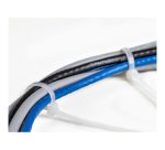 StarTech.com Colliers de Serrage 25 cm Blancs - Largeur 4 mm - Diam. faisceau 68 mm - Résistance traction 22 kg - Fermeture glissière autobloquante nylon avec pointe incurvée - 94V-2/UL -1000 pcs