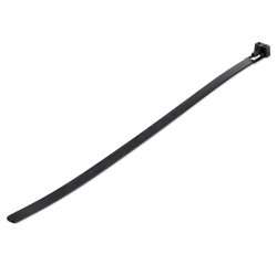 StarTech.com 10"(25cm) Reusable Cable Ties - 1/4"(7mm) wide, 2-1/2"(65mm) Bundle Dia. 50lb(22kg) Tensile Strength, Releasable Nylon Ties, Indoor/Outdoor, 94V-2/UL Listed, 100 Pack - Black
