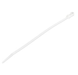 StarTech.com Colliers de Serrage avec Trous de Montage 20 cm - Largeur 4 mm - Diam. de faisceau 52 mm - Résistance 22 kg - Colliers autobloquants en Nylon 66 avec trous de vis - Homologués UL - 100 pcs