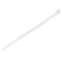 StarTech.com Colliers de Serrage Réutilisables 25 cm Blancs - Largeur 7 mm - Diam. faisceau 65 mm - Résistance traction 22 kg - Colson nylon détachable - Intérieur/extérieur - Homologués 94V-2/UL - 100 pcs