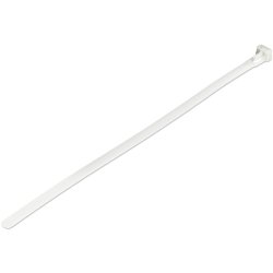 StarTech.com Colliers de Serrage Réutilisables 25 cm Blancs - Largeur 7 mm - Diam. faisceau 65 mm - Résistance traction 22 kg - Colson nylon détachable - Intérieur/extérieur - Homologués 94V-2/UL - 100 pcs