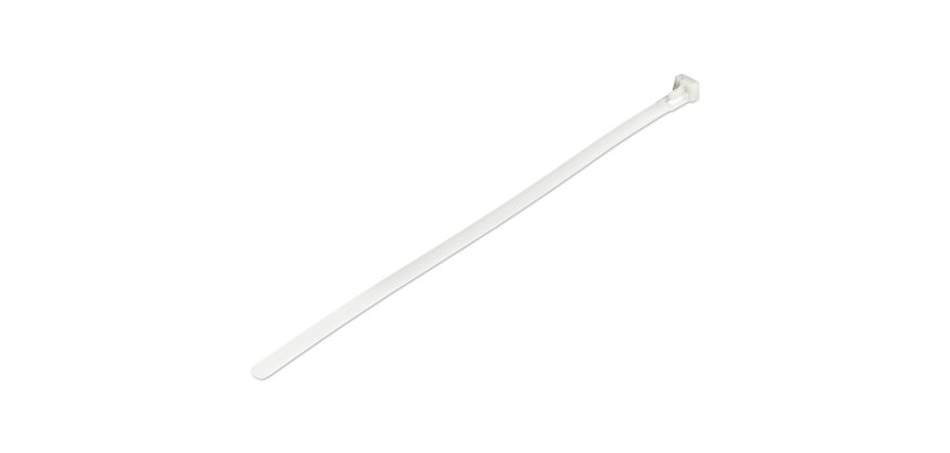 StarTech.com Colliers de Serrage Réutilisables 25 cm Blancs - Largeur 7 mm - Diam. faisceau 65 mm - Résistance traction 22 kg - Colson nylon détachable - Intérieur/extérieur - Homologués 94V-2/UL - 100 pcs