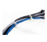 StarTech.com Colliers de Serrage Réutilisables 25 cm Blancs - Largeur 7 mm - Diam. faisceau 65 mm - Résistance traction 22 kg - Colson nylon détachable - Intérieur/extérieur - Homologués 94V-2/UL - 100 pcs