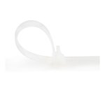 StarTech.com Colliers de Serrage Réutilisables 25 cm Blancs - Largeur 7 mm - Diam. faisceau 65 mm - Résistance traction 22 kg - Colson nylon détachable - Intérieur/extérieur - Homologués 94V-2/UL - 100 pcs