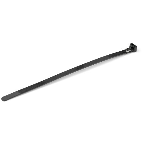 StarTech.com Bridas reutilizables de 20cm para cables - 7 mm de ancho, 50 mm de diámetro, soportan 22 kg de tensión, de nylon, para interior/ext., 94V-2/UL, paquete de 100 - negras