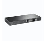 TP-Link TL-SG1218MP commutateur réseau Non-géré Gigabit Ethernet (10/100/1000) Connexion Ethernet, supportant l'alimentation via ce port (PoE) 1U Noir