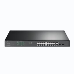 TP-Link TL-SG1218MP commutateur réseau Non-géré Gigabit Ethernet (10/100/1000) Connexion Ethernet, supportant l'alimentation via ce port (PoE) 1U Noir