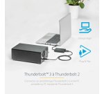 StarTech.com Adaptateur Thunderbolt 3 vers Thunderbolt 2 - Adaptateur pour PC Portable TB3 vers Écrans/Appareils TB2 - Convertisseur Thunderbolt 2 20Gbps ou Thunderbolt 1 10Gbps - Certifié TB3 - Windows/Mac