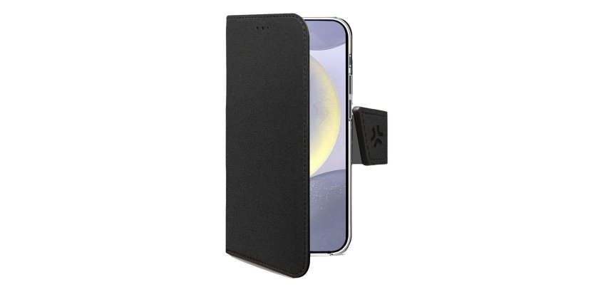 Celly WALLY funda para teléfono móvil 17 cm (6.7") Funda cartera Negro