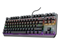 Trust GXT 834 Callaz TKL clavier Gaming USB AZERTY Français Noir
