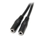 StarTech.com Slim Stereo Splitter Cable - 3.5mm Male to 2x 3.5mm Female