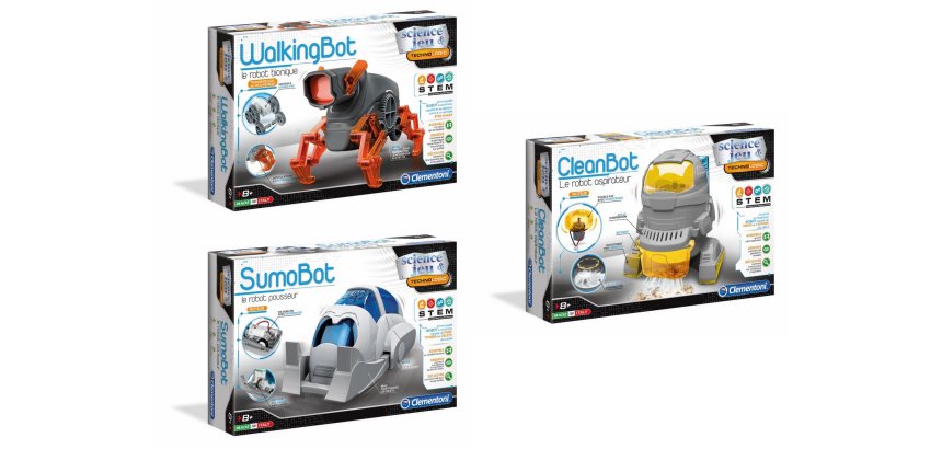 Boite robots a assember clementoni   modeles assortis