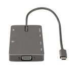 StarTech.com USB C Multiport Adapter - USB C auf HDMI 4K 30Hz/VGA Reiseadapter/Docking station - 5Gbit/s USB 3.0 Hub (USB A/USB C) - 100W Power Delivery - SD/Micro SD Kartenleser - Gigabit Netzwerk - 30cm Kabel
