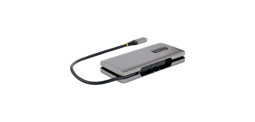 StarTech.com Hub USB C 4 Ports - 4x Ports USB-C, USB 3.1 10Gbps - Hub USB 3.2 Portable avec Power Delivery Pass-Through 100W - Hub USB Type C avec Câble Enveloppant de 32cm - Splitter USB-C