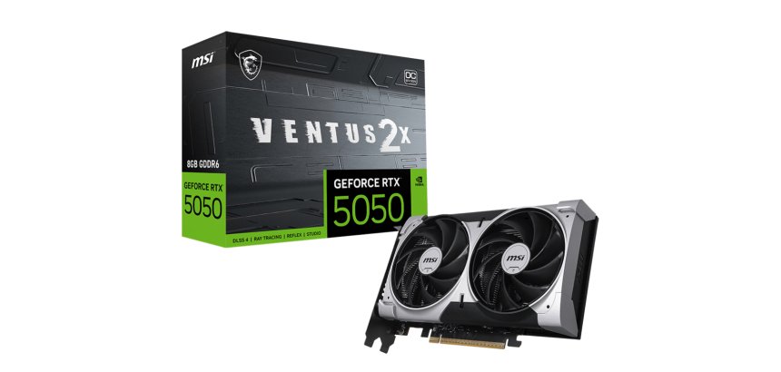 MSI GEFORCE RTX 5050 8G VENTUS 2X OC graphics card NVIDIA 8 GB GDDR6
