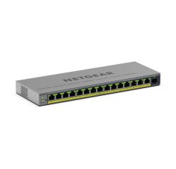 NETGEAR GS116EP Géré L2/L3 Gigabit Ethernet (10/100/1000) Connexion Ethernet, supportant l'alimentation via ce port (PoE) Gris