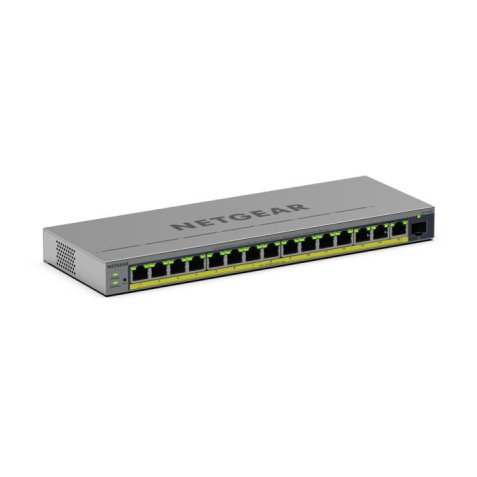 NETGEAR GS116EP Géré L2/L3 Gigabit Ethernet (10/100/1000) Connexion Ethernet, supportant l'alimentation via ce port (PoE) Gris