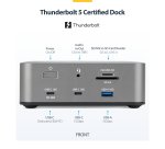 StarTech.com Thunderbolt 5 Universal Docking Station, Multi-Display Hub, 8K 60Hz or 4K 144Hz, 120Gbps Bandwidth Boost, 140W PD, 30W Phone Charging, USB 10Gbps, 2.5G LAN