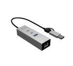 i-tec USB-C/USB-A Metal HUB 3 (2x USB-C, 1x USB-A) Port + 2.5GLAN