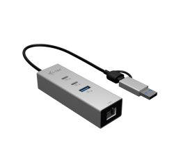 i-tec USB-C/USB-A Metal HUB 3 (2x USB-C, 1x USB-A) Port + 2.5GLAN