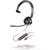 Poly Micro-casque Blackwire 3310 monaural USB-C + adaptateur USB-C/A