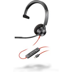 Poly Micro-casque Blackwire 3310 monaural USB-C + adaptateur USB-C/A