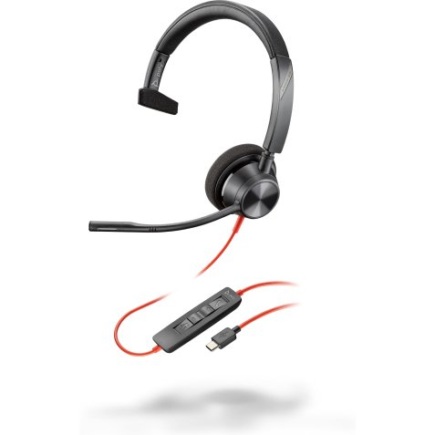 Poly Micro-casque Blackwire 3310 monaural USB-C + adaptateur USB-C/A