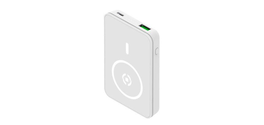 Celly MAGPB5000 5000 mAh Carica wireless Bianco