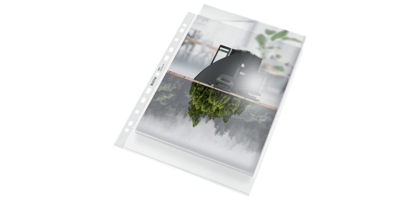 Pochette perforée Recycle, A4 Maxi, PP, grainé