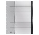 Intercalaires 31 onglets numériques Recycle, A4 XL, plastique 90% recyclé/100% recyclable