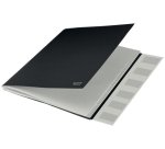 Trieur leitz 6 onglets recycle fermeture elastiques  coloris noir