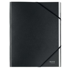 Trieur leitz 6 onglets recycle fermeture elastiques  coloris noir