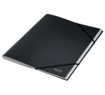 Trieur leitz 6 onglets recycle fermeture elastiques  coloris noir