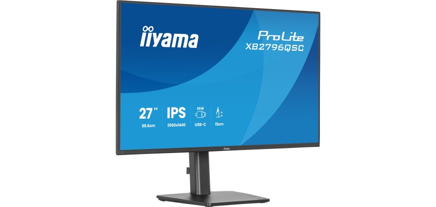 iiyama ProLite XB2796QSC-B1 écran plat de PC 68,6 cm (27") 2560 x 1440 pixels Quad HD LED Noir