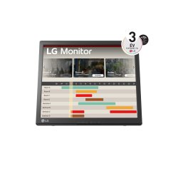 LG 17BR30T-B.AWM computer monitor 43.2 cm (17") 1280 x 1024 pixels SXGA LCD Touchscreen Black