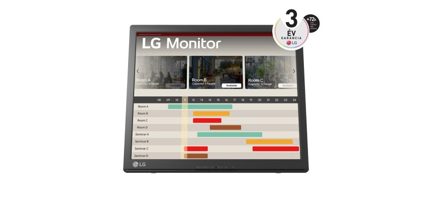 LG 17BR30T-B.AWM computer monitor 43.2 cm (17") 1280 x 1024 pixels SXGA LCD Touchscreen Black